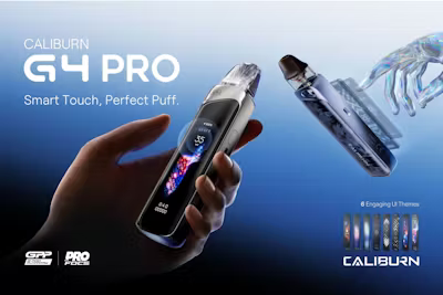 Press Release: One-Tap Vaping - CALIBURN G4 PRO Reinvents Touchscreen Pod Experience