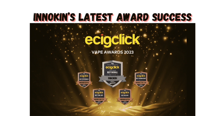 INNOKIN Recognised in Key Categories at Ecigclick Awards 2023