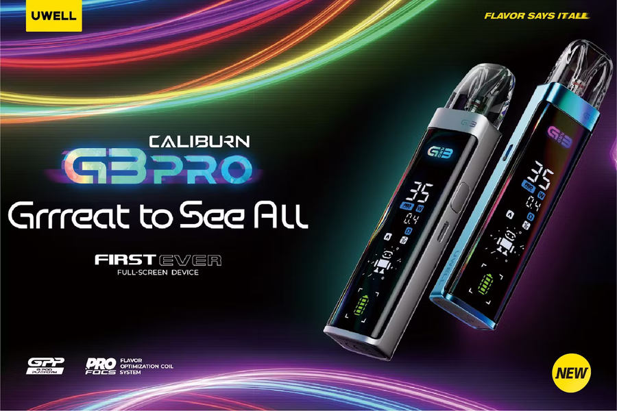 Press Release: UWELL CALIBURN G3 PRO, the Future of Vaping with Full-Screen Brilliance