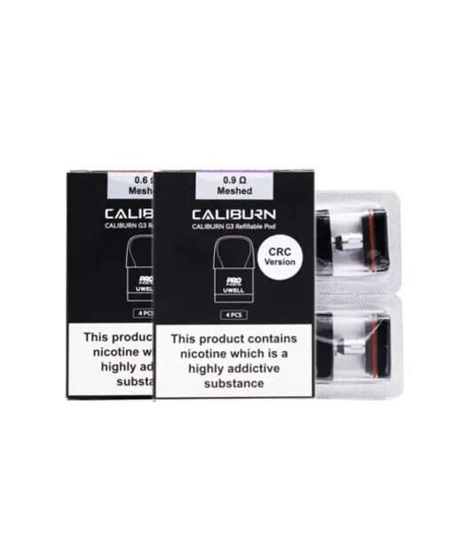 elf bar vape uk Uwell Caliburn G3 Top Fill Replacement Pods | Pack of 4 main image 1