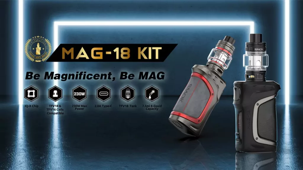smok mag 18 battery SMOK MAG 18 Kit – Unleashing Power and Style for Vapers – Vapecould
